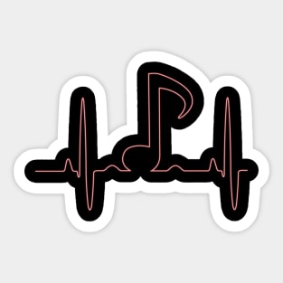 Music is my Heartbeat Sticker